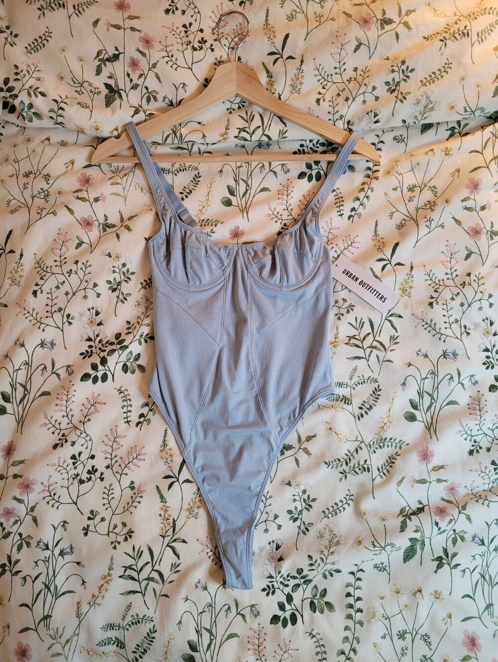 NWT Urban Outfitters Light Blue Bodysuit